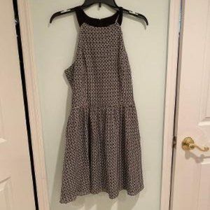 Aqua Junior Size Large Black and White Dress
